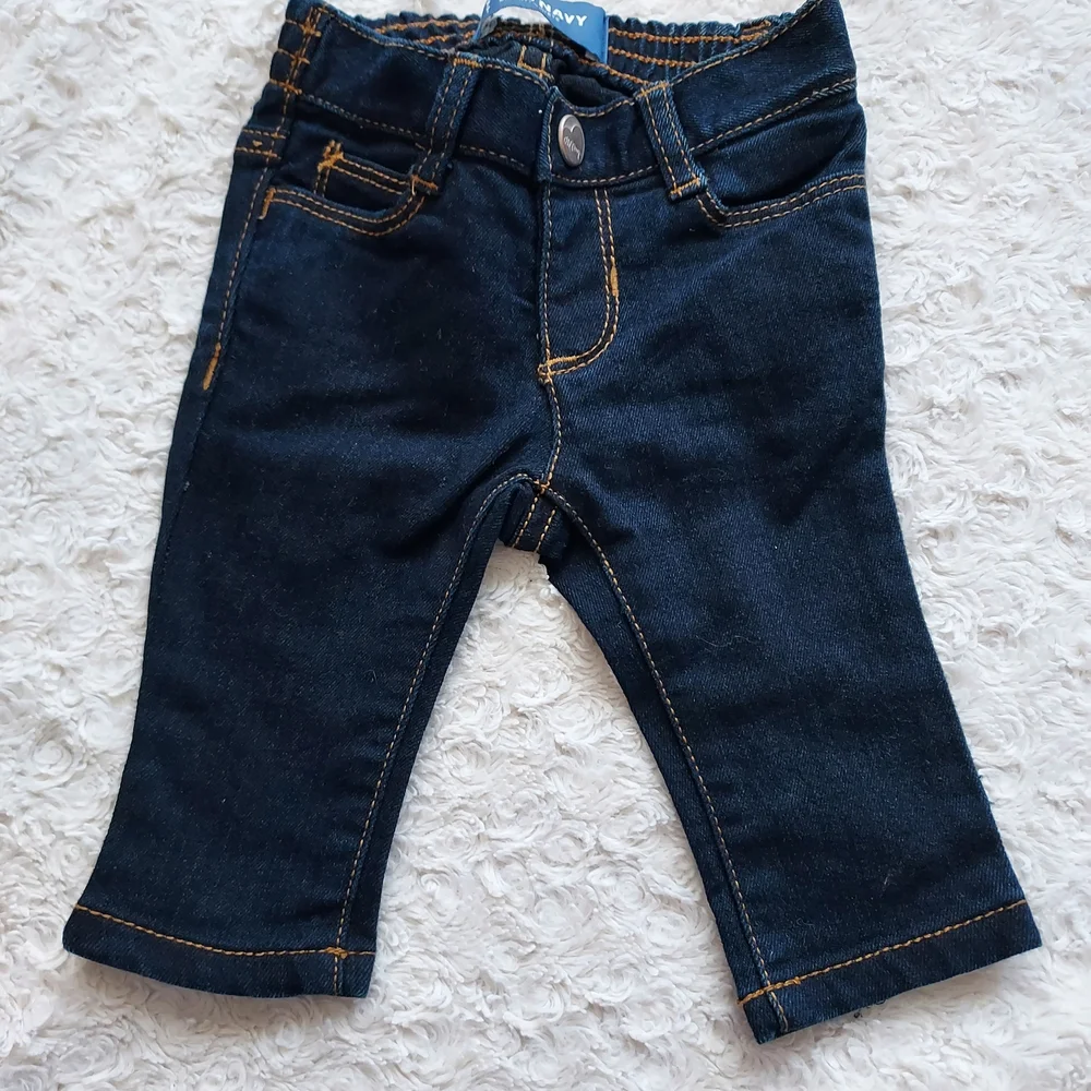 Old Navy Baby 0-3mo Dark Indigo Western Cowboy Jeans Unisex